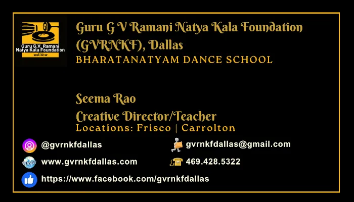 Guru G V Ramani Natya Kala Foundation Dallas Picture 6
