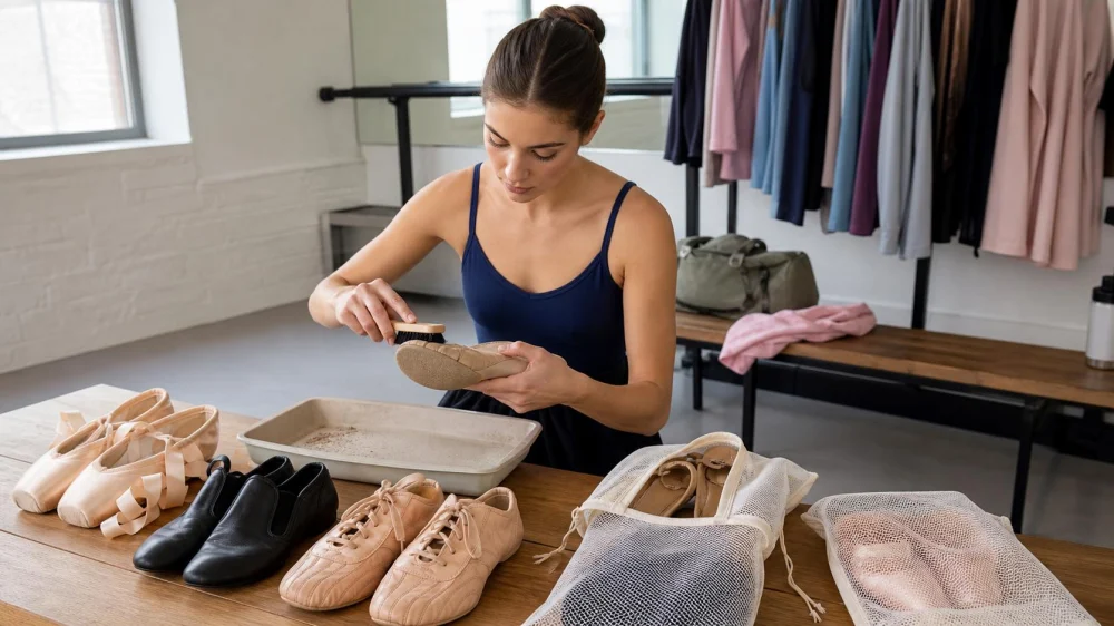 Dance Shoe Care: Clean Soles, Dry Interiors, and Pack Pairs Separately